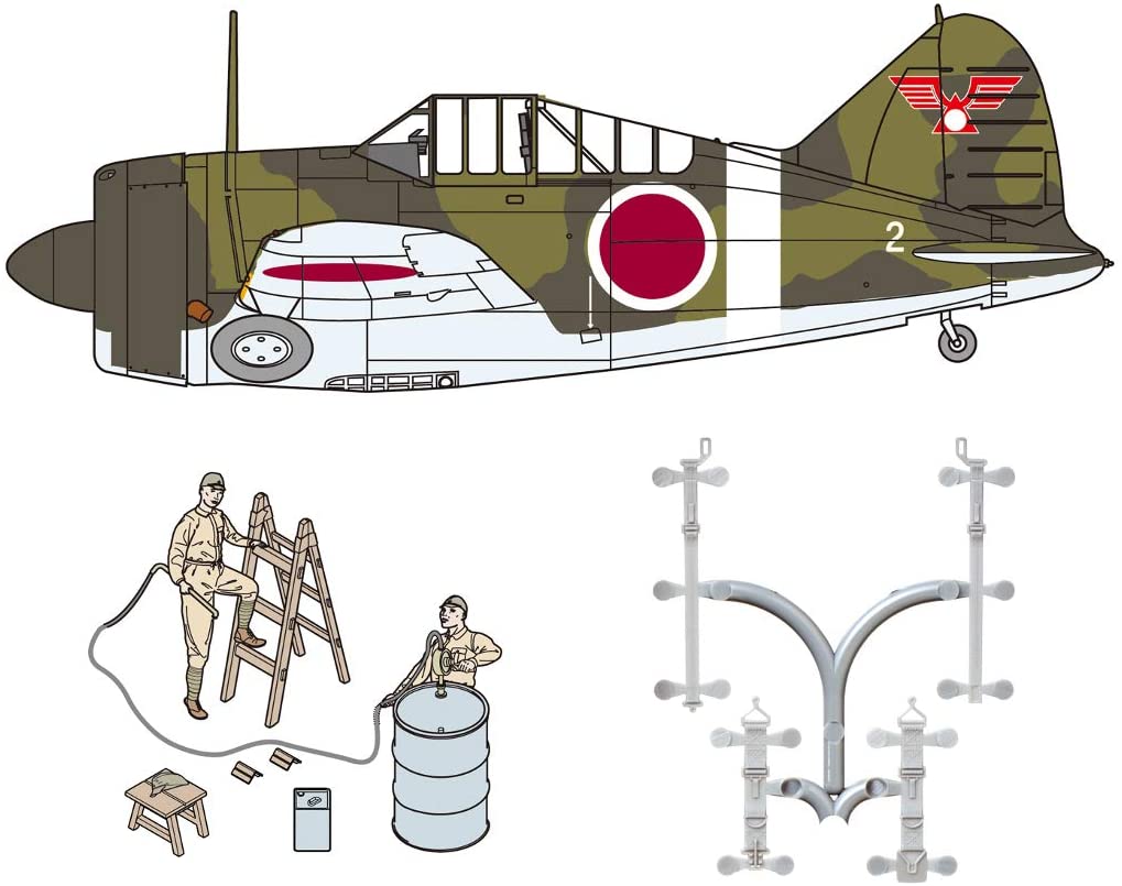 ファインモールド 1/48 航空機シリーズ 限定 日本陸軍 B-339 バッファロー w/整備情景セット1 プラモデル 48994