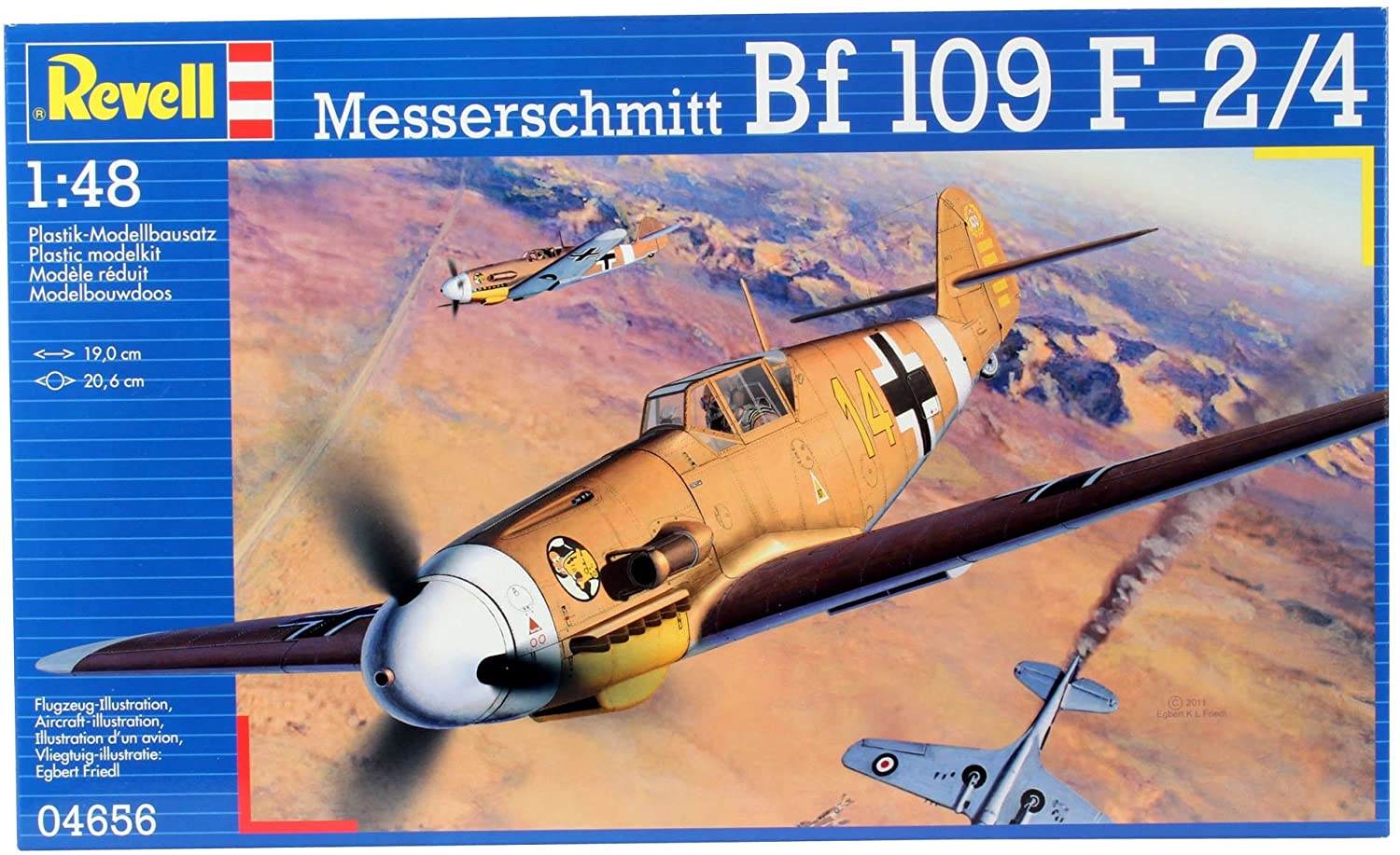 ドイツレベル 1/48 メッサーシュミット Bf109F-4 プラモデル