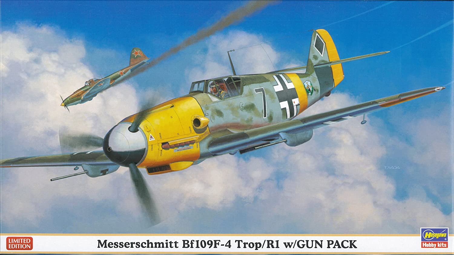 ハセガワ 1/48 メッサーシュミット Bf109F-4Trop/R31 ガンパック装備機