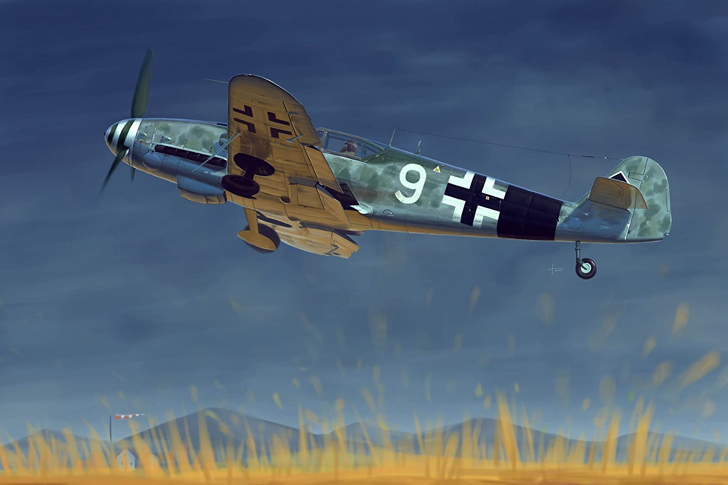 トランペッター 1/32 ドイツ軍 メッサーシュミット Bf109G-10 プラモデル
