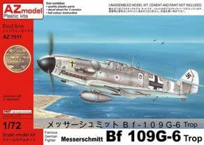 AZ model 1/72 Bf 109G-6 トロップ プラモデル AZM7511