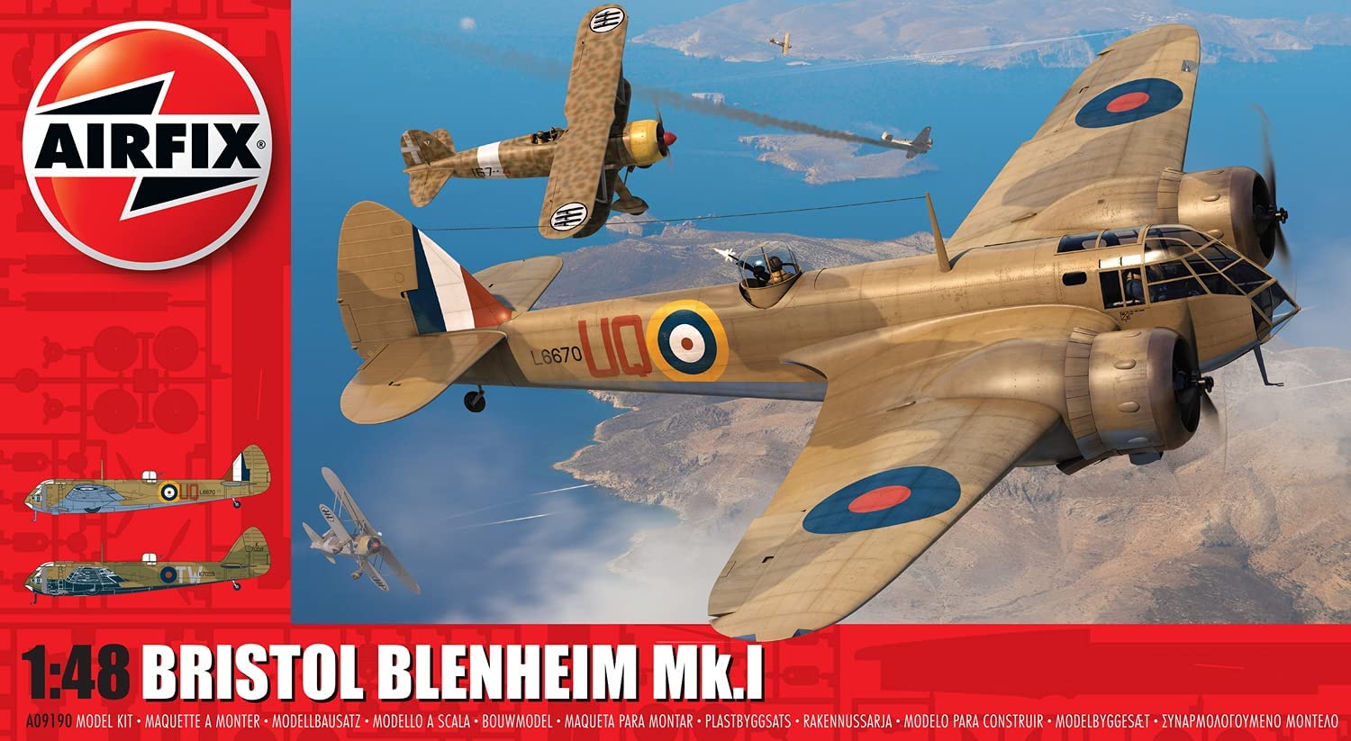 エアフィックス 1/48 イギリス空軍 ブリストル ブレニム Mk.1 プラモデル X9190