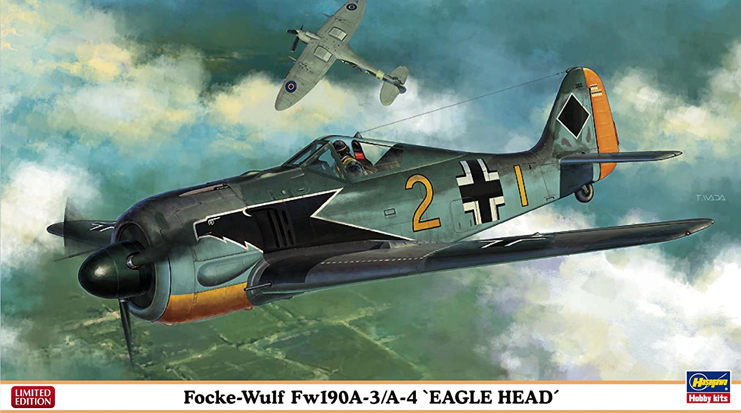 ハセガワ 1/48 飛行機シリーズ フォッケウルフ FW190A-3/A-4 イーグルヘッド