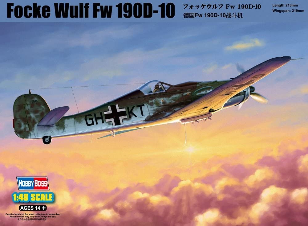 ホビーボス 1/48 エアクラフト シリーズ フォッケウルフ Fw190D-10 プラモデル