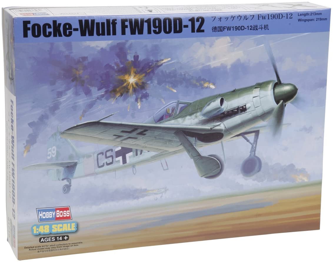 ホビーボス 1/48 エアクラフトシリーズ フォッケウルフ Fw190D-12 プラモデル