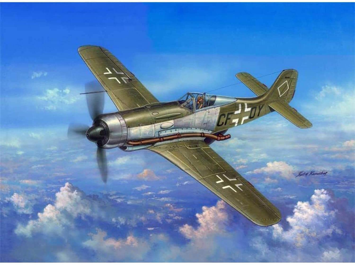 ホビーボス 1/48 エアクラフトシリーズ ドイツ空軍 フォッケウルフ Fw190V18 プラモデル 81747