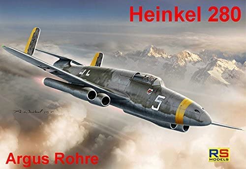 RSモデル 1/72 ハインケルHe280ジェット戦闘機 w/アーガス・ロールパルスジェット エンジン プラモデル