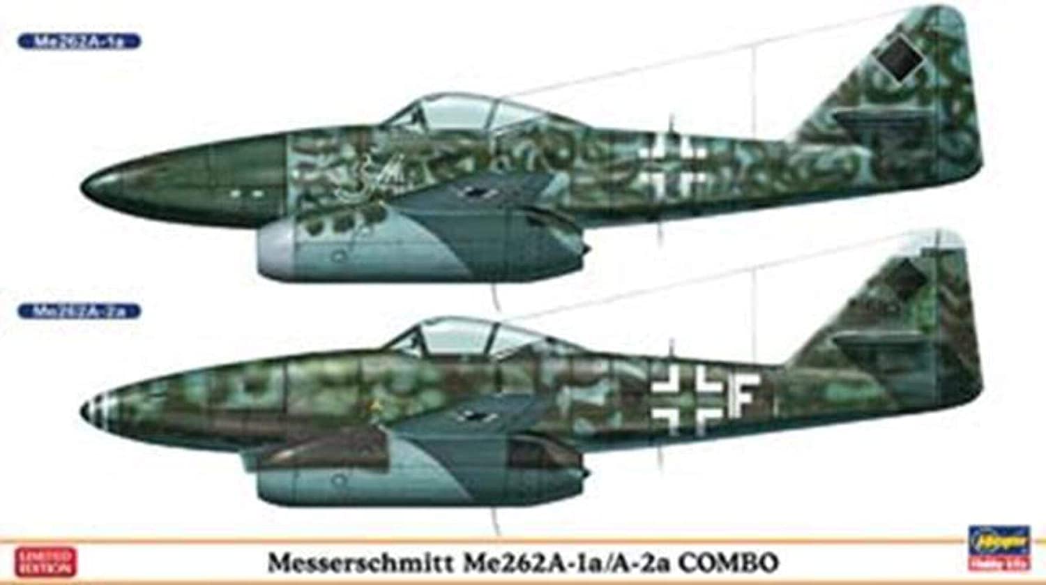 ハセガワ 1/72 メッサーシュミッット Me262A-1a/A-2a コンボ 限定品