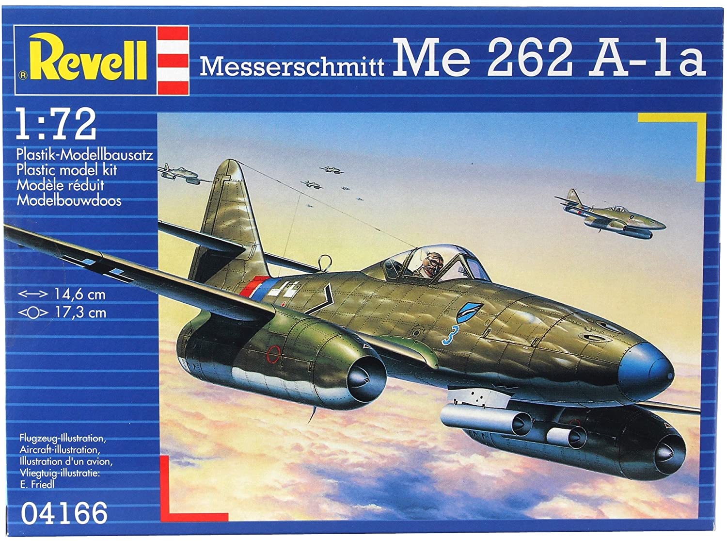 ドイツレベル 1/72 メッサーシュミット Me262A-1a 04166 プラモデル