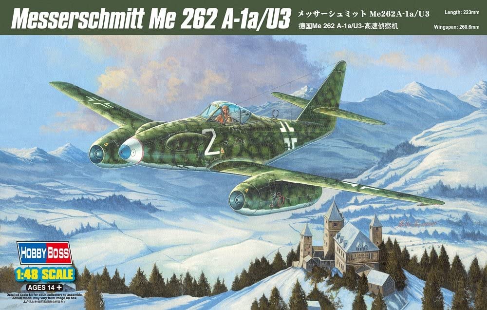ホビーボス 1/48 メッサーシュミット Me262A-1a/u3 プラモデル