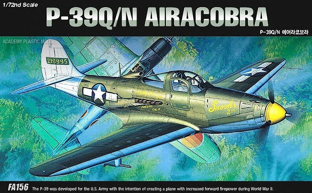 アカデミー 1/72 P-39Q/N エアロコブラ プラモデル