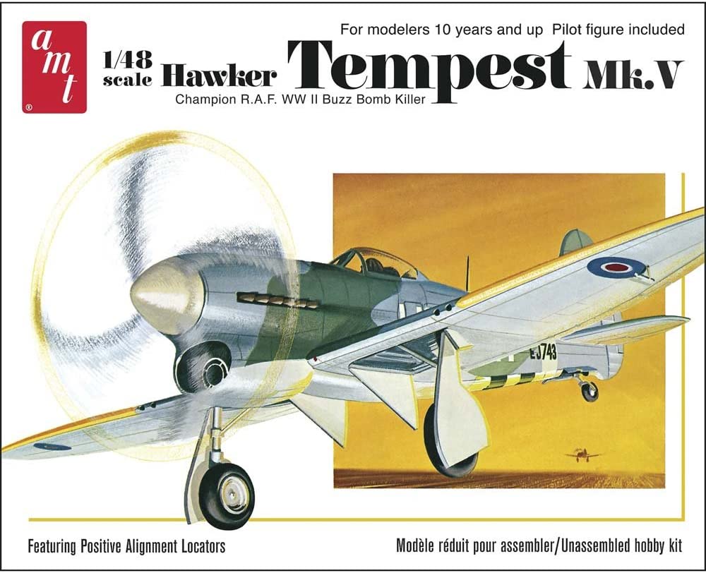 プラッツ 1/48 第二次世界大戦 イギリス空軍ホーカー・テンペスト Mk.Ｖ プラモデル AMT901